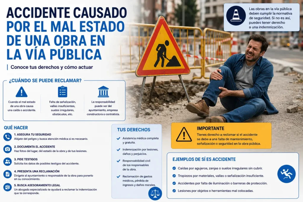 Cómo reclamar una indemnización por una caída en la vía pública