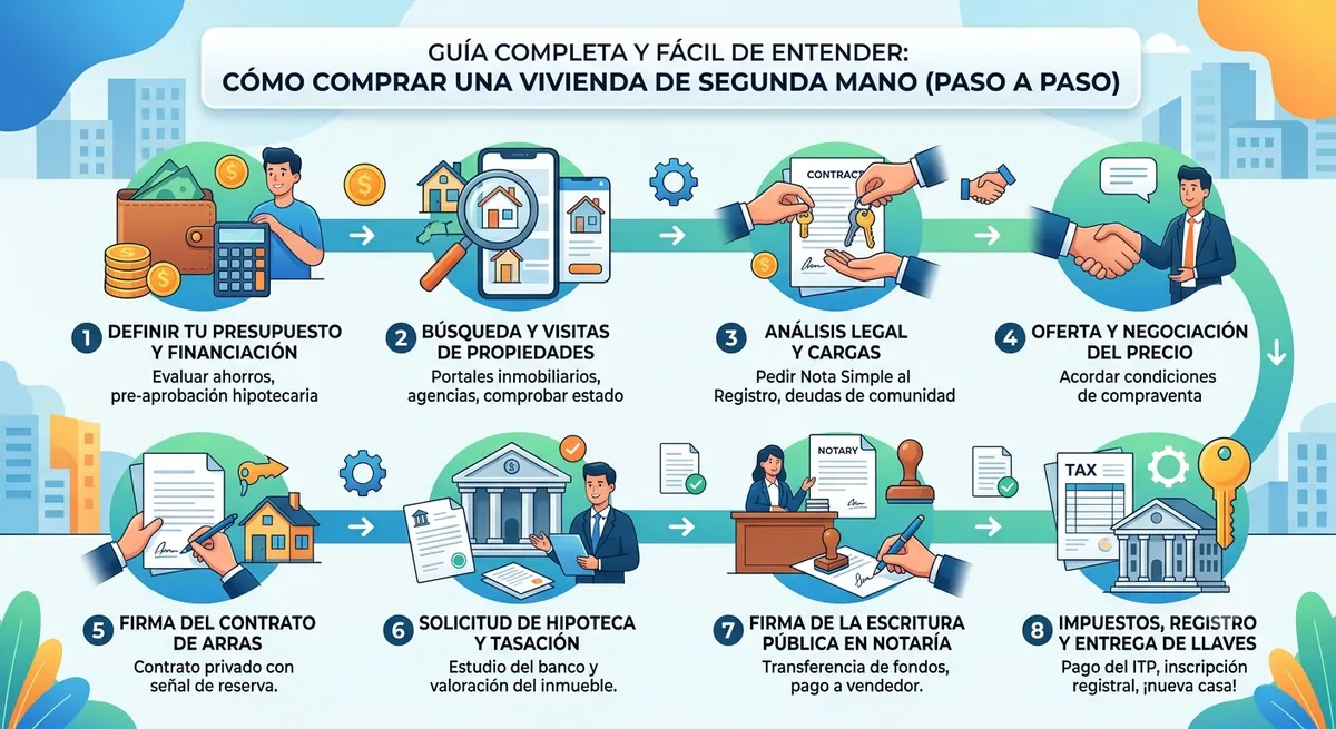 Cómo comprar una vivienda de segunda mano paso a paso