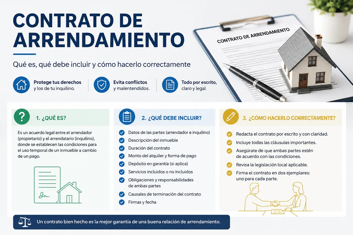 Contrato de alquiler de vivienda 2026: qué debe incluir