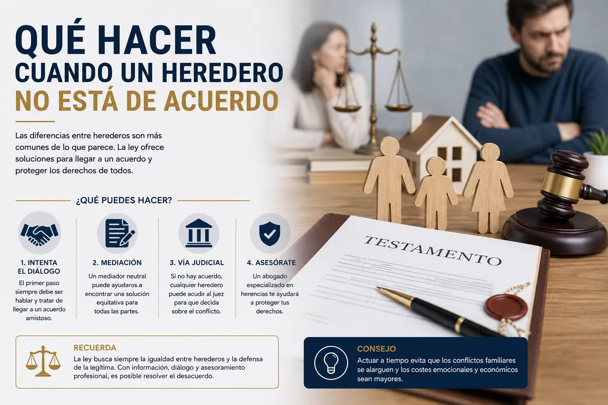 Qué hacer cuando los herederos no se ponen de acuerdo