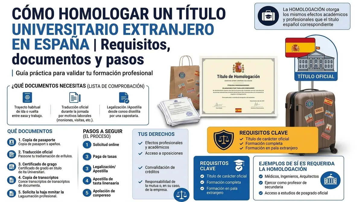 Cómo homologar un título universitario extranjero en España
