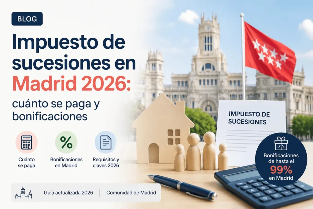 Impuesto de sucesiones en Madrid: bonificaciones y ejemplo de cálculo