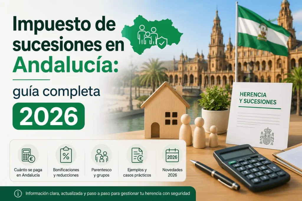 Impuesto de sucesiones en Andalucía: reducciones, bonificación y ejemplos