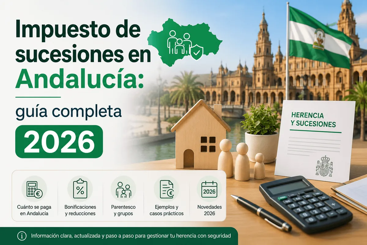 Impuesto de sucesiones en Andalucía: reducciones, bonificación y ejemplos