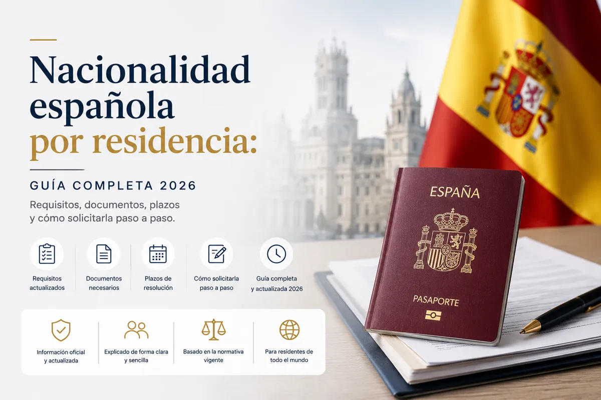 Nacionalidad española por residencia: requisitos y plazos 2026