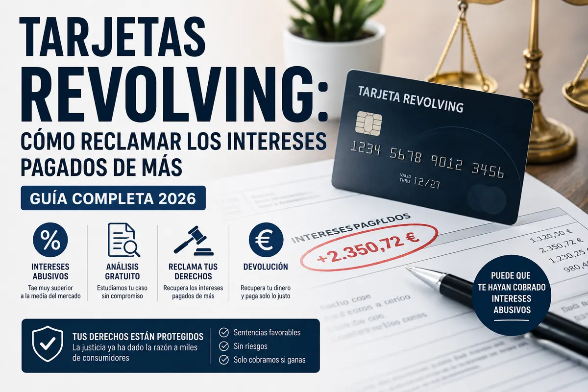 Reclamar tarjeta revolving en 2026: cálculo de usura y plazos