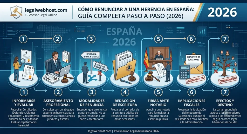 Cómo renunciar a una herencia en España